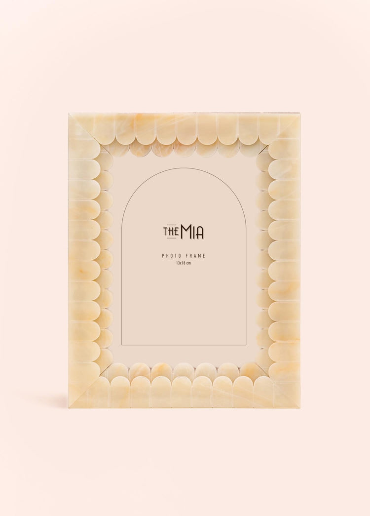 Wavy Photo Frame Yellow 18x23 cm - Exporgin | Türkiye Comes to You