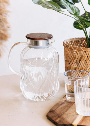 Wooden Glass Jug 2000 Cc SSE0031 - Exporgin | Türkiye Comes to You