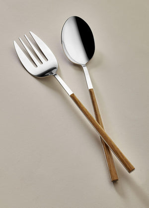Wooden Salad Serving Set 2 Pieces - Exporgin | Türkiye Comes to You