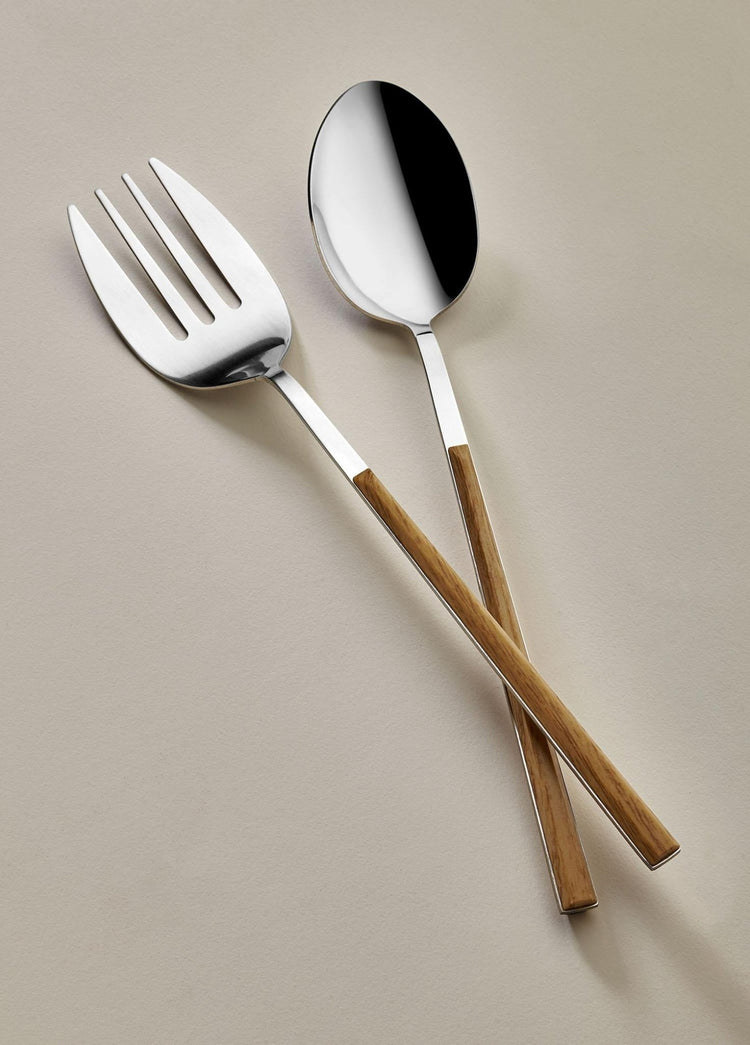 Wooden Salad Serving Set 2 Pieces - Exporgin | Türkiye Comes to You