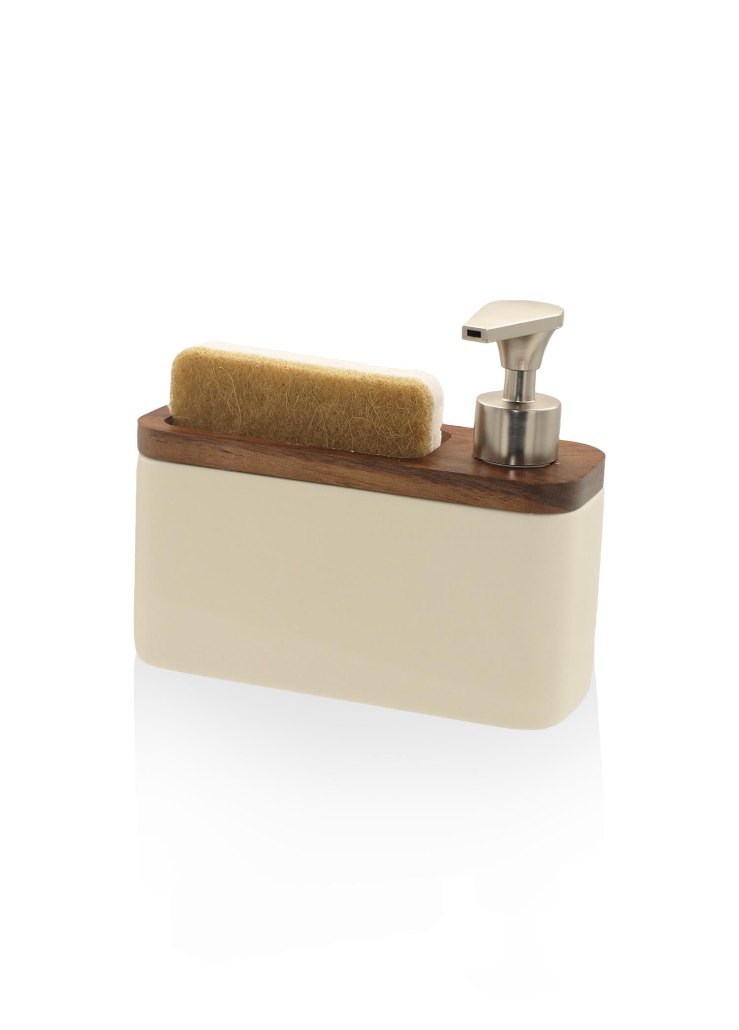 Woody Sponge Liquid Soap Dispenser Beige 420 ml