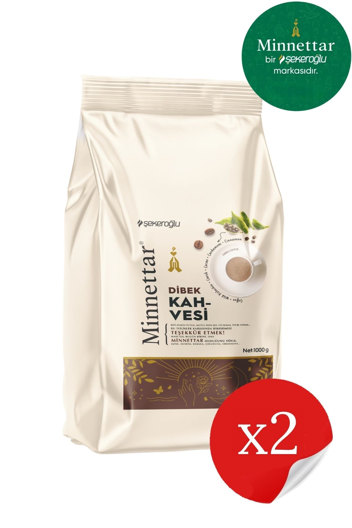 Caffettiera di debek in polvere 2x1000 gr